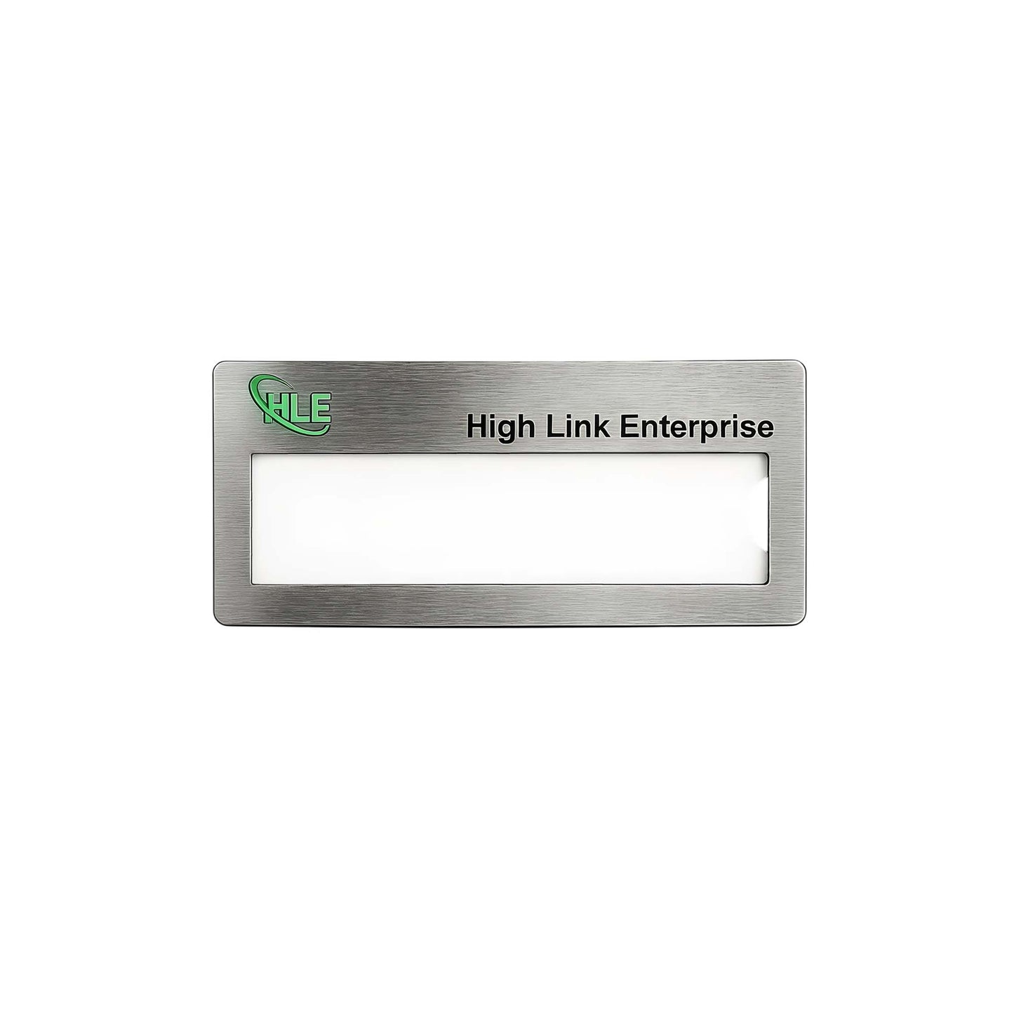 Reusable Metal Name Badge
