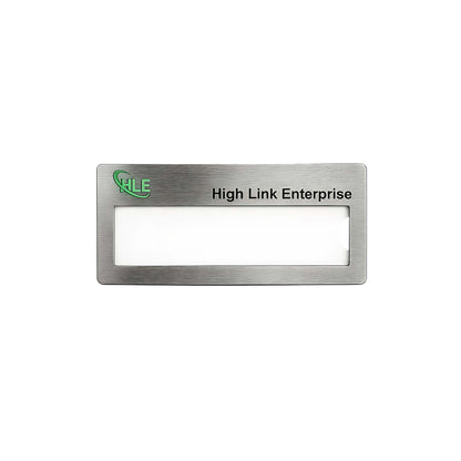 Reusable Metal Name Badge