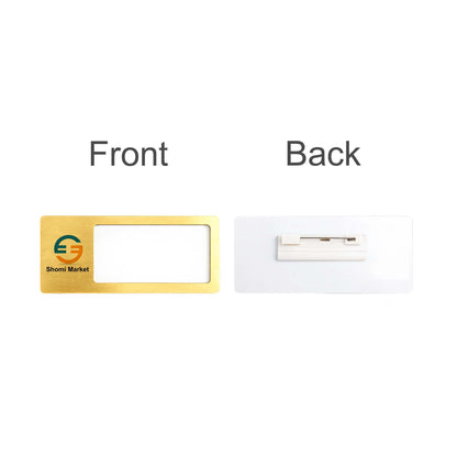 Reusable Metal Name Badge
