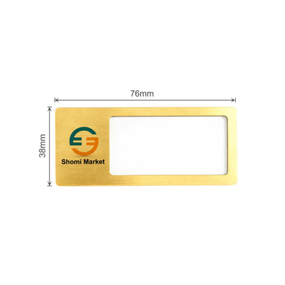 Reusable Metal Name Badge
