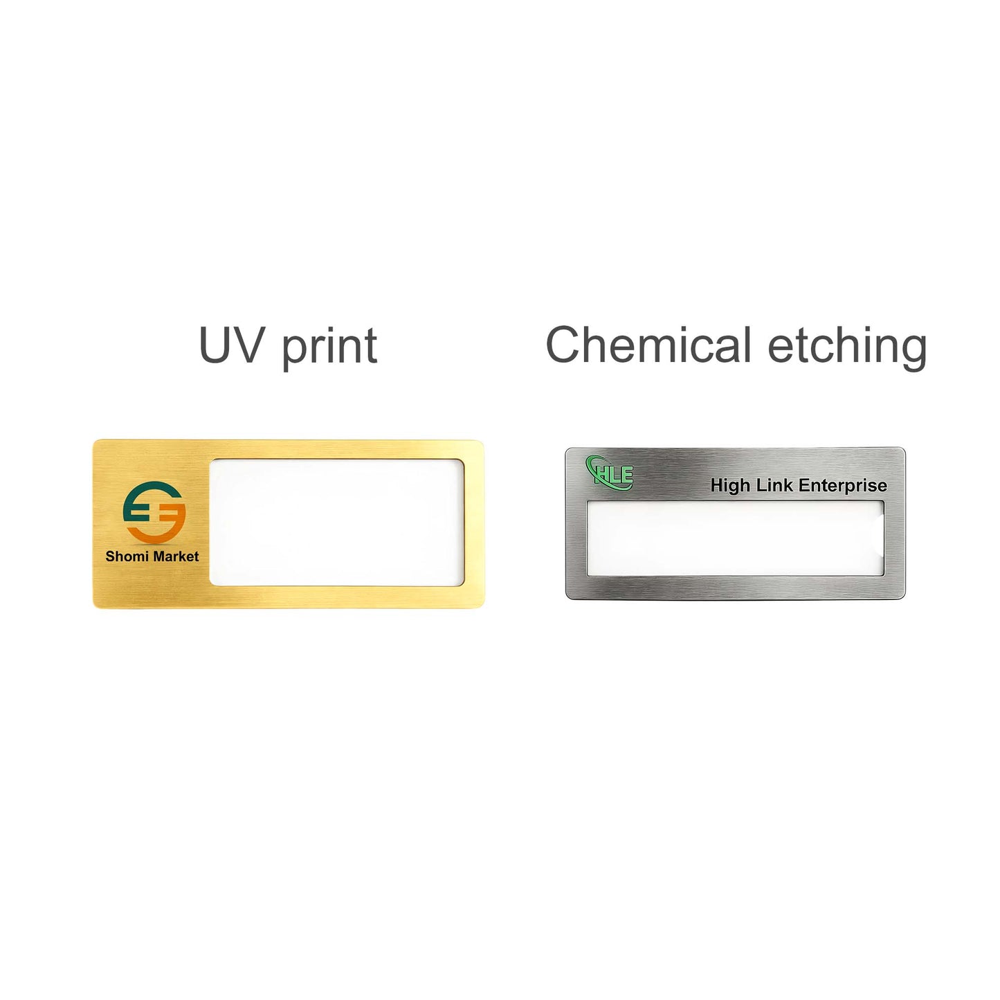 Reusable Metal Name Badge