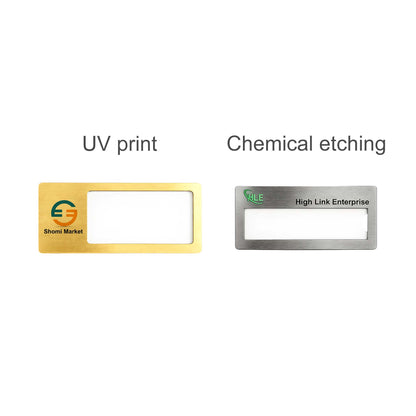 Reusable Metal Name Badge