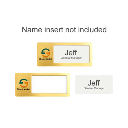 Reusable Metal Name Badge