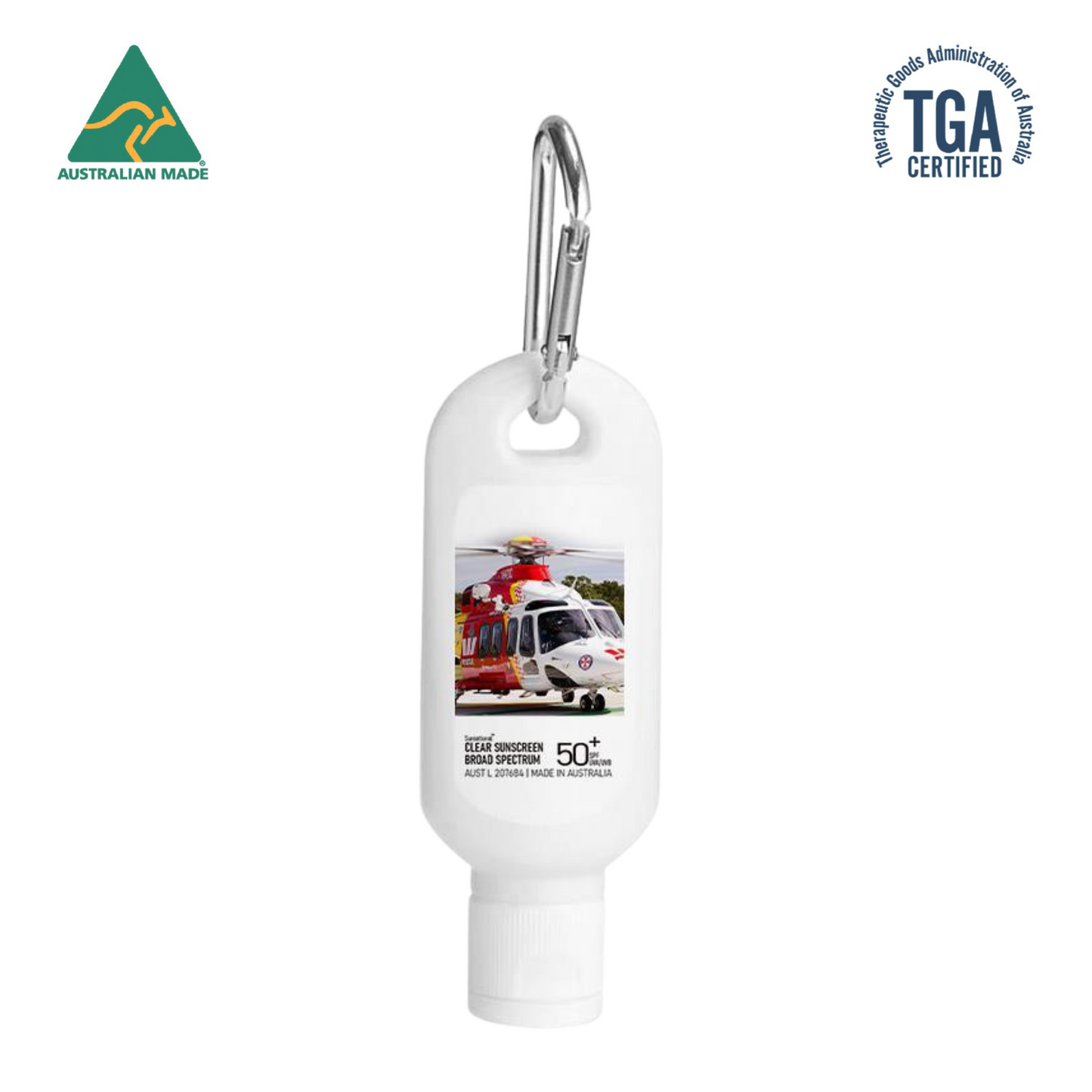 SPF50 Sunscreen Lotion With Carabiner - 60ml