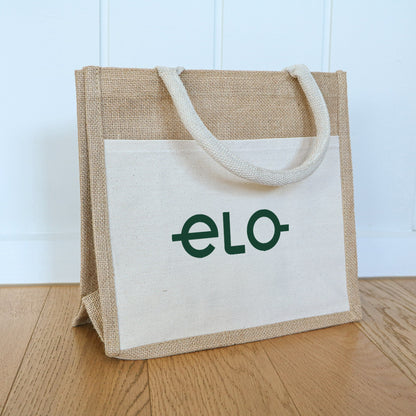 Jim Jam Jute Tote Bag