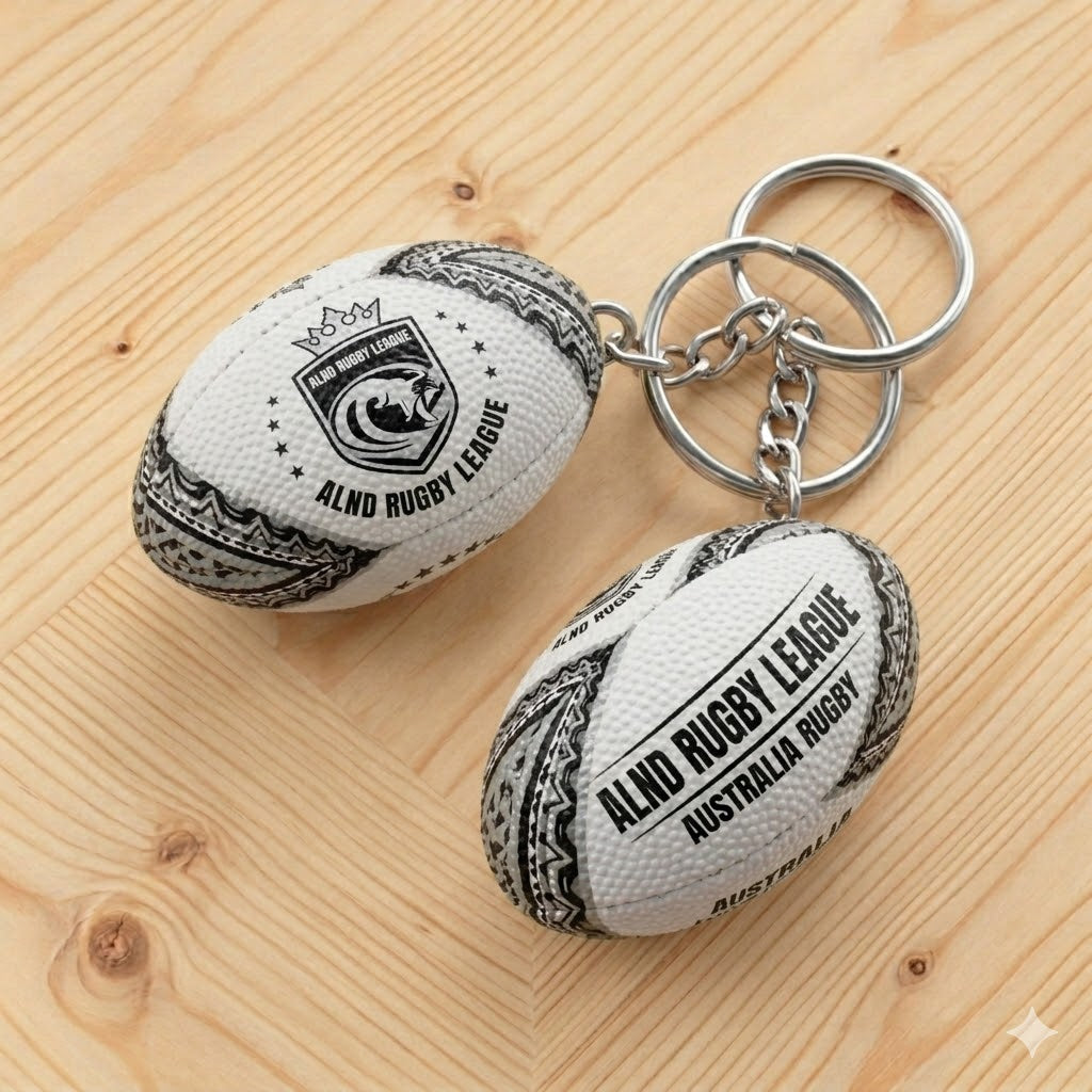 Rugby Ball Keyring