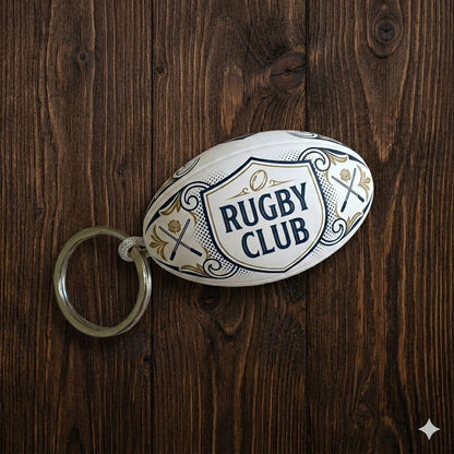 Rugby Ball Keyring