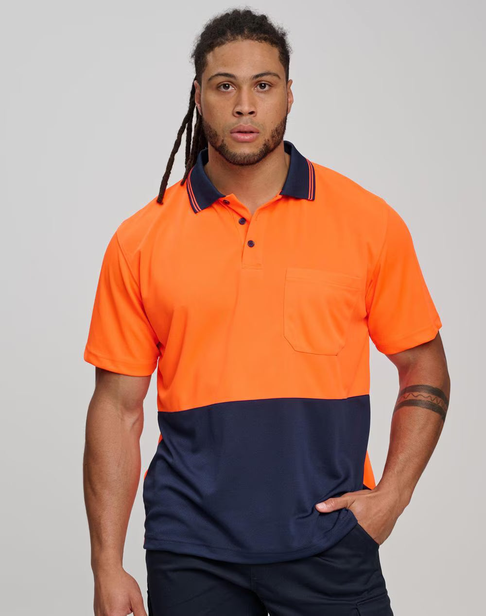 High Visibility CoolDry Short Sleeve Polo