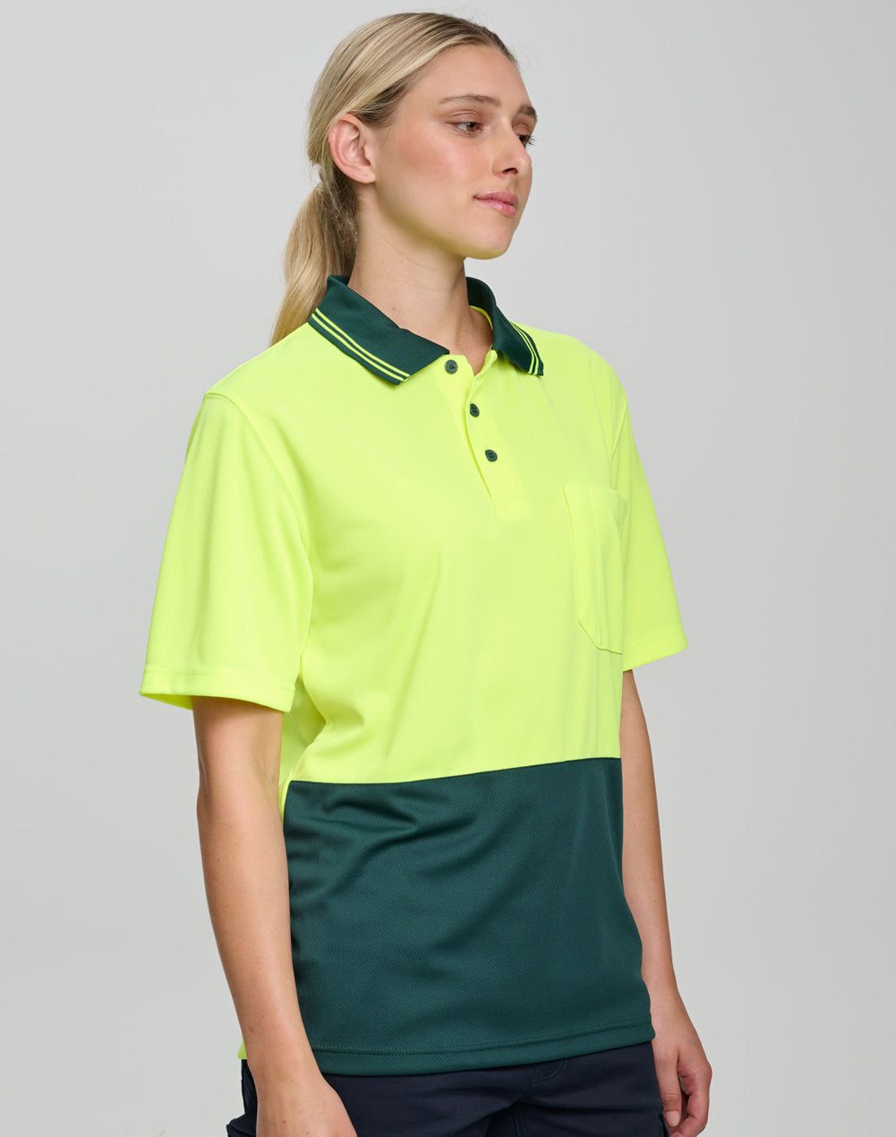 HI Visibility Short Sleeve TrueDry Micro-mesh Safety Polo