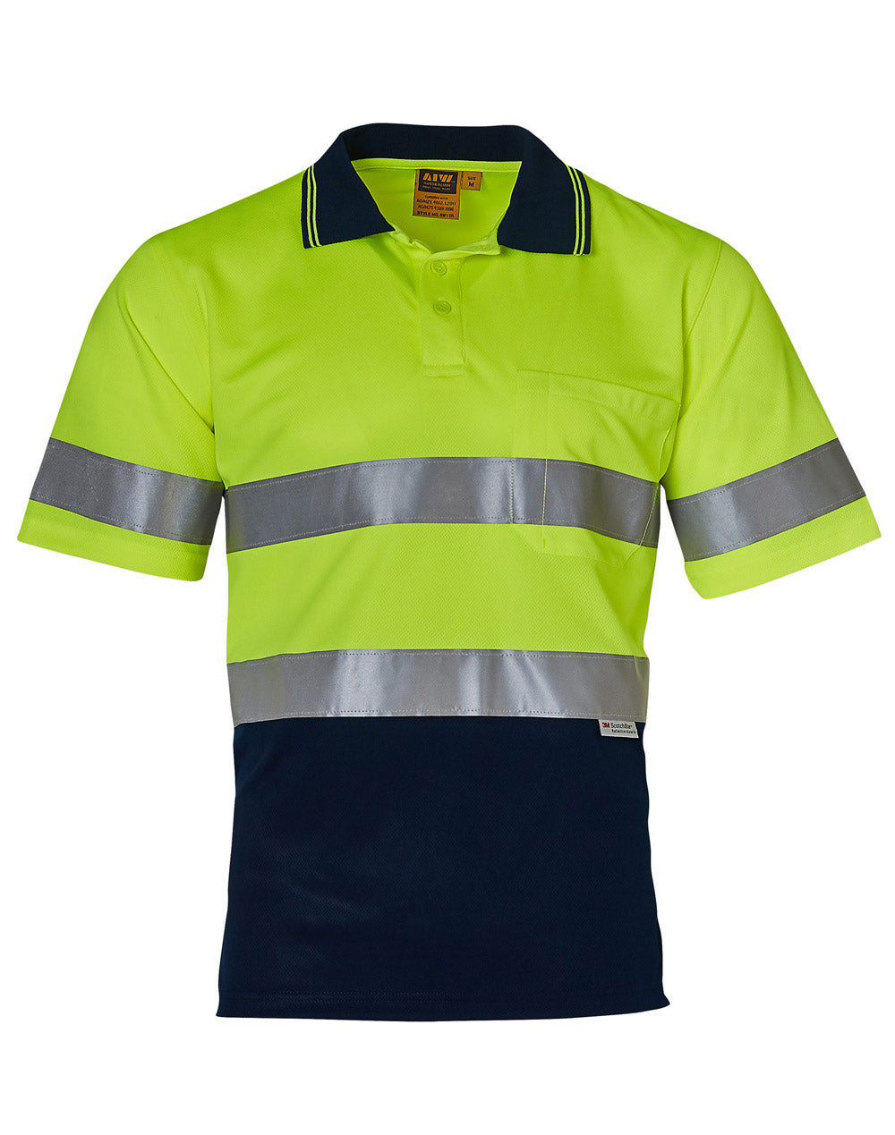 High Visibility Short Sleeve Polo with 3M Tapes