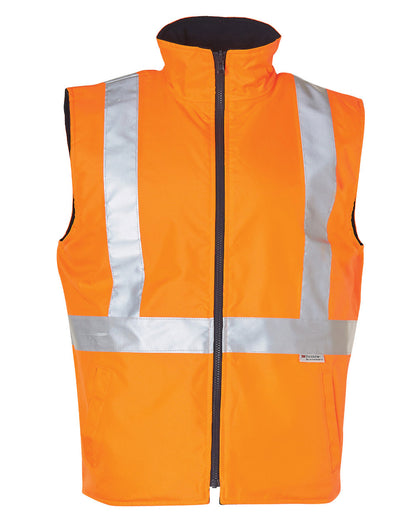 HI-VIS REVERSIBLE SAFETY VEST WITH 3M TAPES
