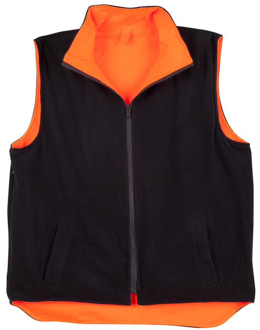 HI-VIS REVERSIBLE SAFETY VEST WITH 3M TAPES