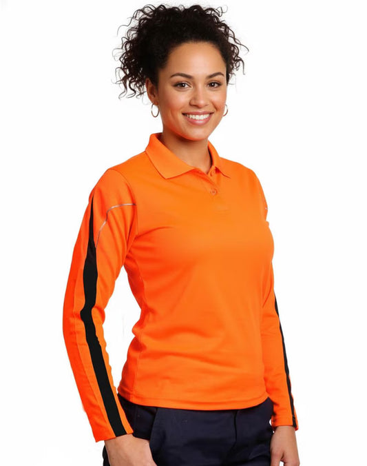 HI-VIS LEGEND LONG SLEEVE POLO Ladies'