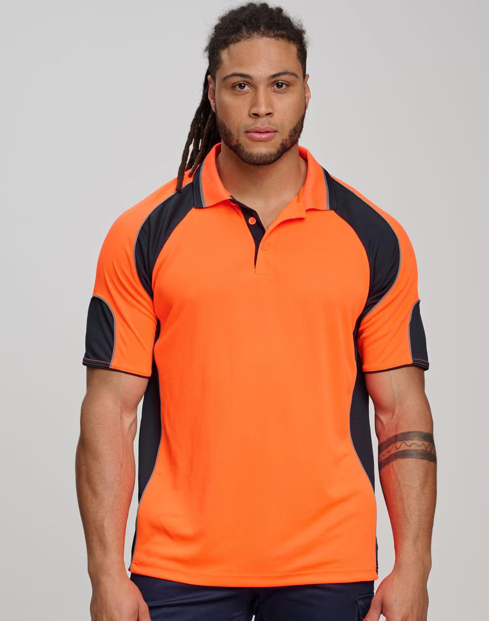 Associate CoolDry Hi-Vis Mini Waffle Safety Polo