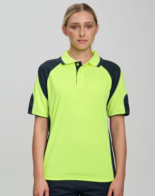 Associate CoolDry Hi-Vis Mini Waffle Safety Polo