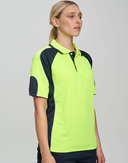 Associate CoolDry Hi-Vis Mini Waffle Safety Polo