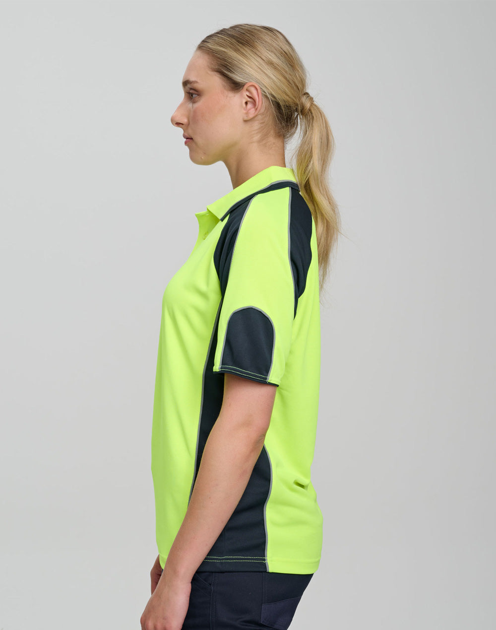 Associate CoolDry Hi-Vis Mini Waffle Safety Polo