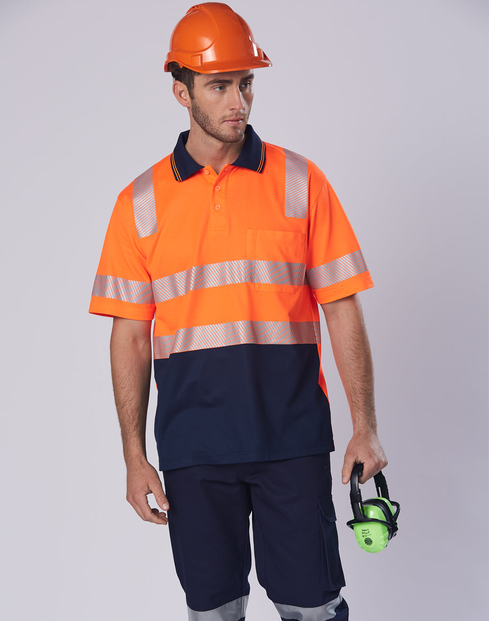UNISEX TRUEDRY® BIOMOTION SEGMENTED SS SAFETY POLO