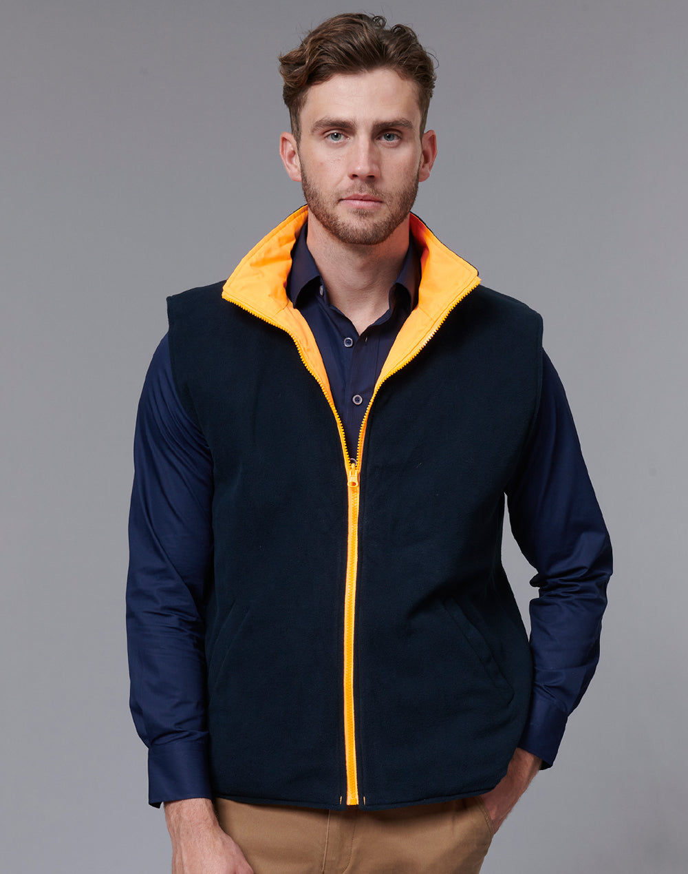 VIC Rail Hi Vis Reversible Safety Vest - Unisex