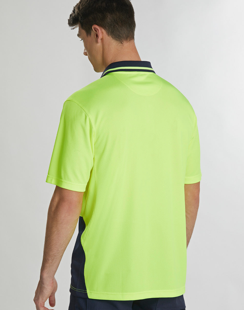 UNISEX HI-VIS BAMBOO CHARCOAL SS POLO