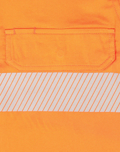 UNISEX HI VIS COOL-BREEZE SAFETY LS SHIRT (SEGMENTED TAPE)