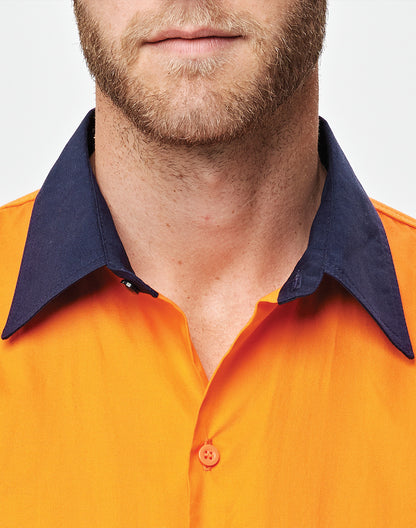 UNISEX HI VIS COOL-BREEZE SAFETY LS SHIRT (SEGMENTED TAPE)