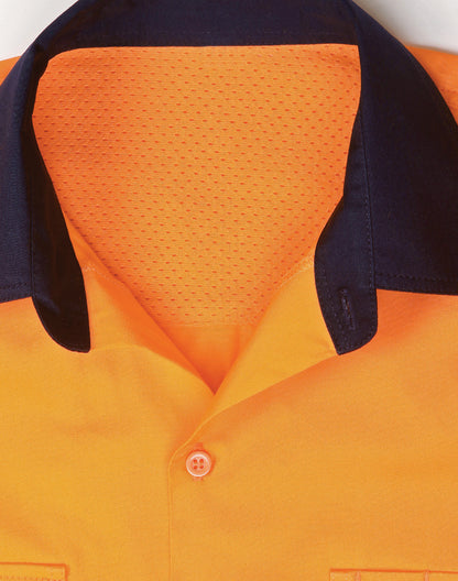 UNISEX HI VIS COOL-BREEZE SAFETY LS SHIRT (SEGMENTED TAPE)