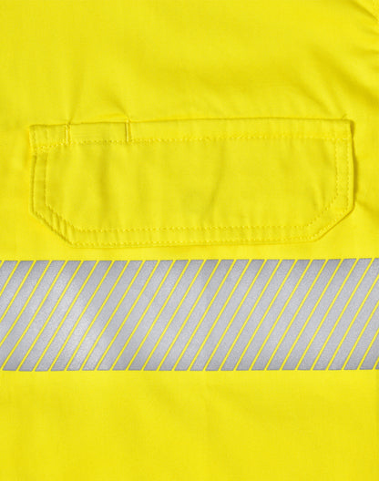 UNISEX HI VIS COOL-BREEZE SAFETY LS SHIRT (SEGMENTED TAPE)