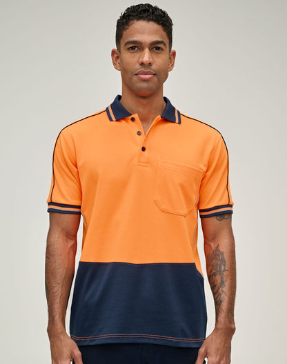 HI-VIS SUSTAINABLE COOL-BREEZE SAFETY POLO