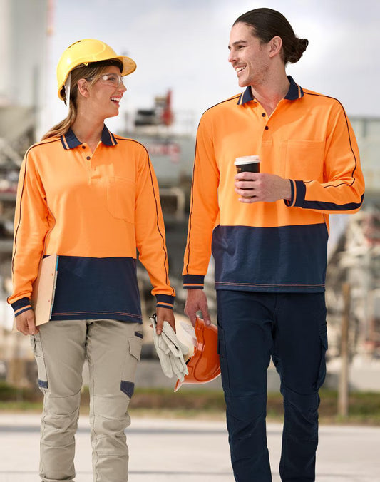 HI-VIS SUSTAINABLE COOL-BREEZE SAFETY LS POLO