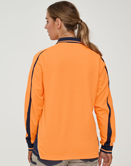 HI-VIS SUSTAINABLE COOL-BREEZE SAFETY LS POLO
