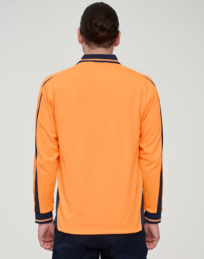 HI-VIS SUSTAINABLE COOL-BREEZE SAFETY LS POLO