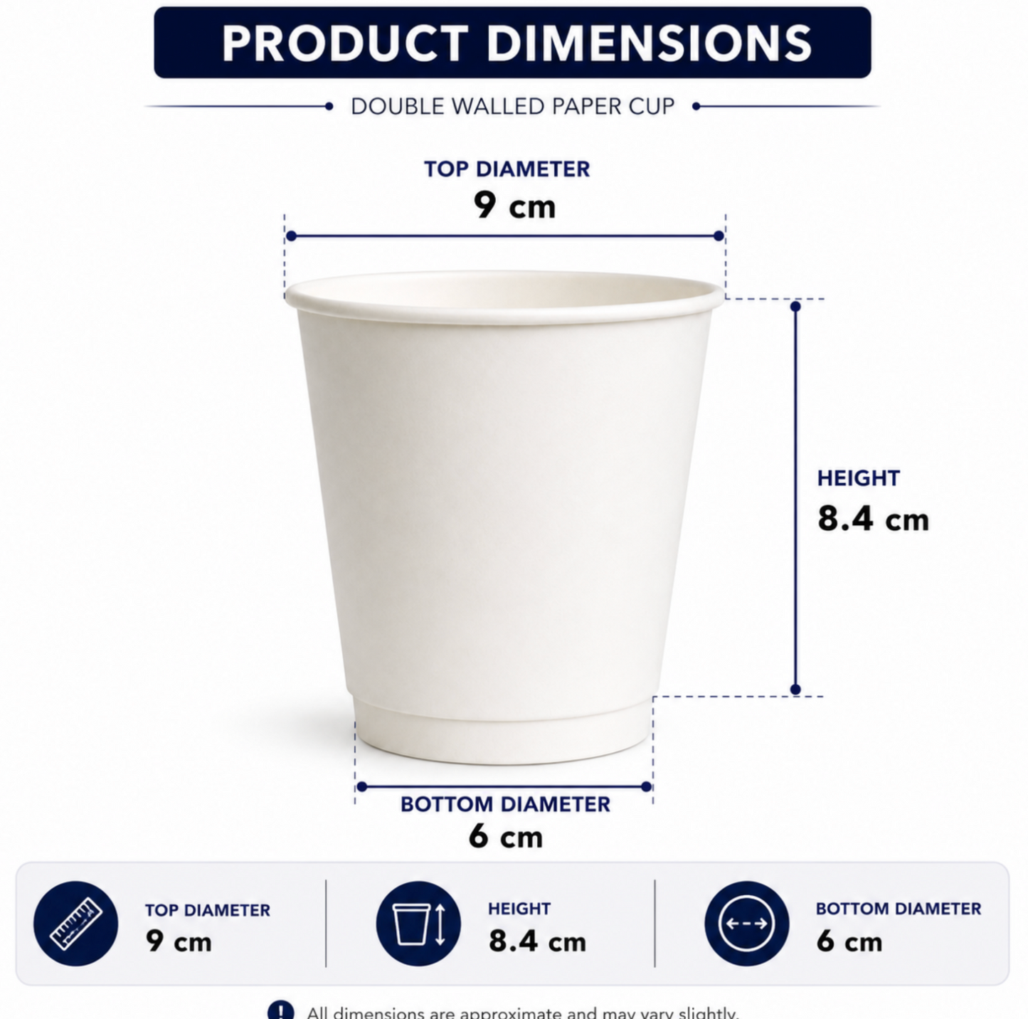 Double Walled Paper Cup - 280ml