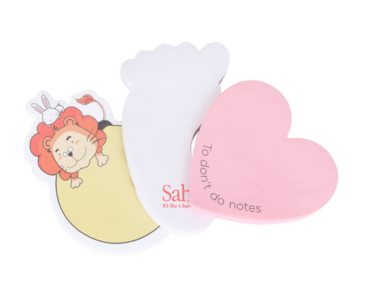 Custom Shaped Sticky Note Memo Pads