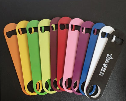 Coloured Stainless Steel Paddle Bottle Opener