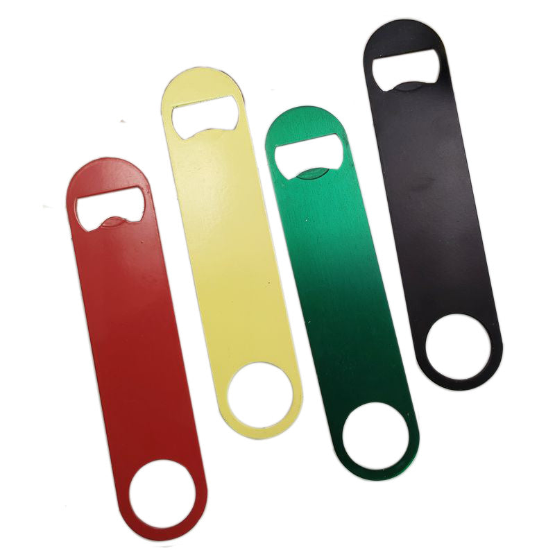 Coloured Stainless Steel Paddle Bottle Opener