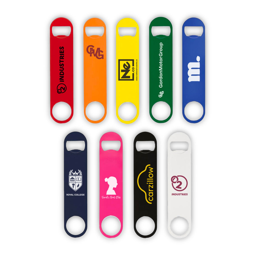 Coloured Stainless Steel Paddle Bottle Opener