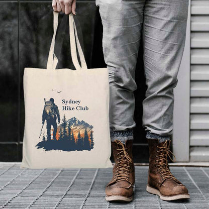Palm Tote Bag with Bottom Gusset
