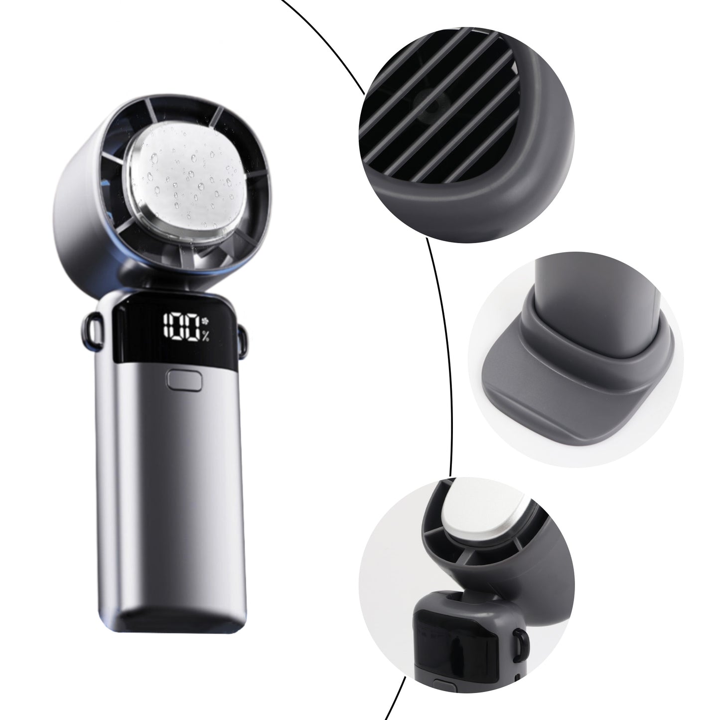 Portable Cooling Fan with Phone Stand