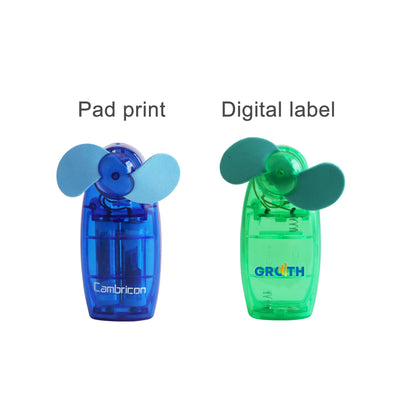 Transparent Colourful Handy Fan