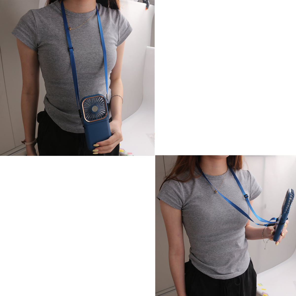 Folding Neck Fan With Phone Stand