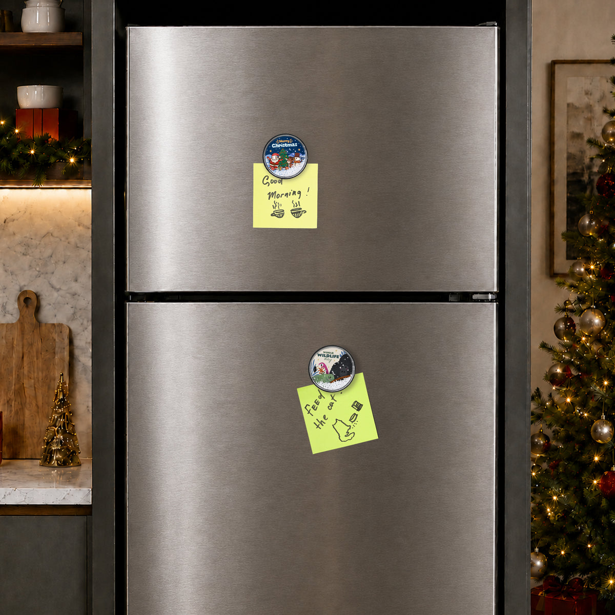 Snow Globe Fridge Magnet