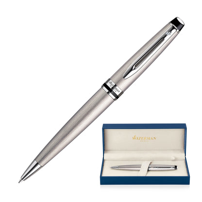 Waterman Expert - Brushed Stainless Palladium Chrome Trim