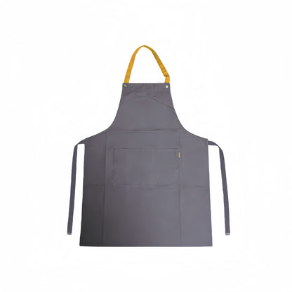 Poly-Cotton Canvas Full Bib Apron With Colour Neck Strap