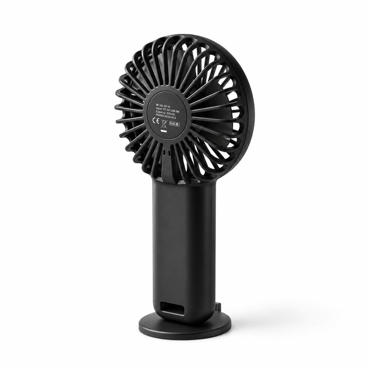 Custom Hybrid Rechargeable Fan with Phone Holder