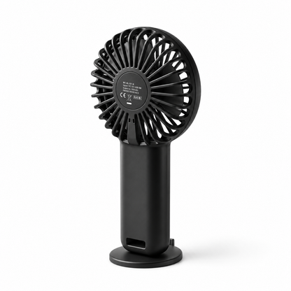 Custom Hybrid Rechargeable Fan with Phone Holder