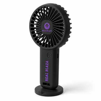 Custom Hybrid Rechargeable Fan with Phone Holder