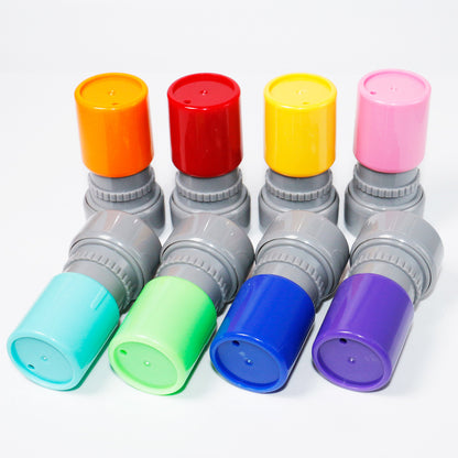 Coloured Round Stamp