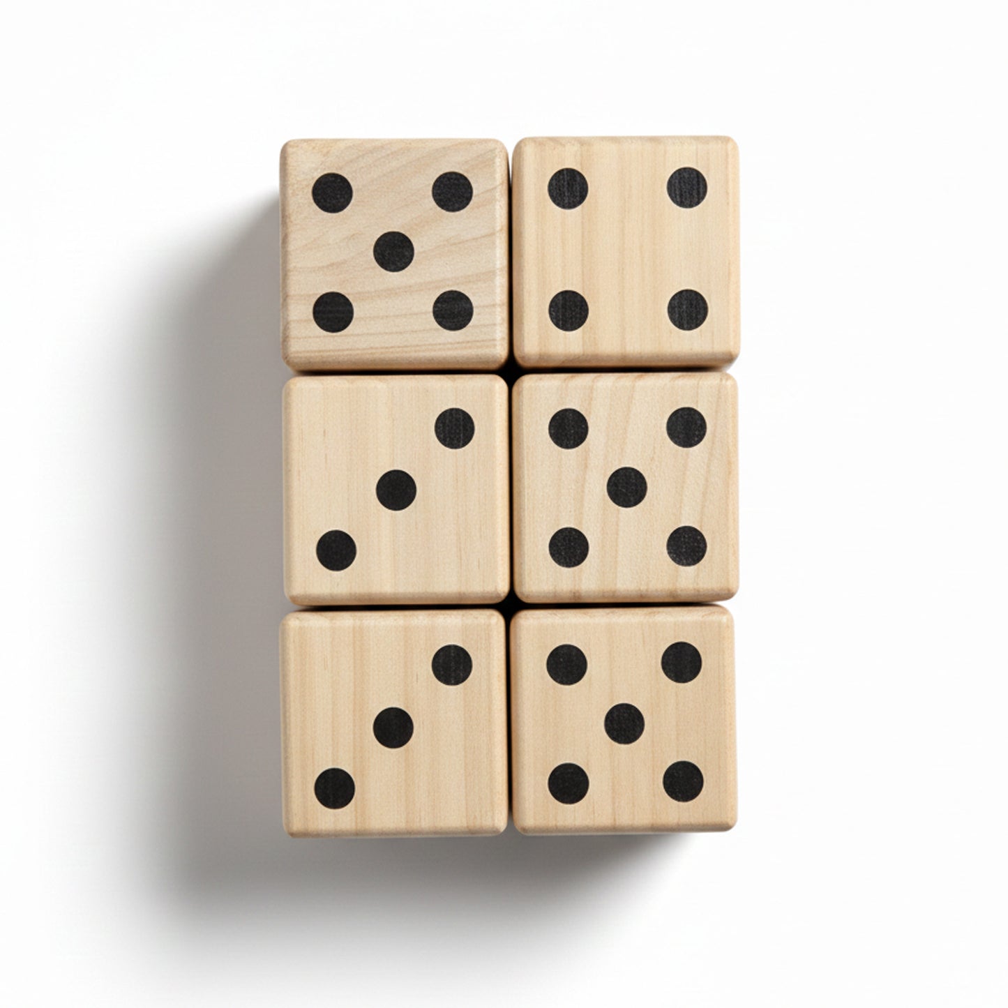 Wooden Yard Dice set
