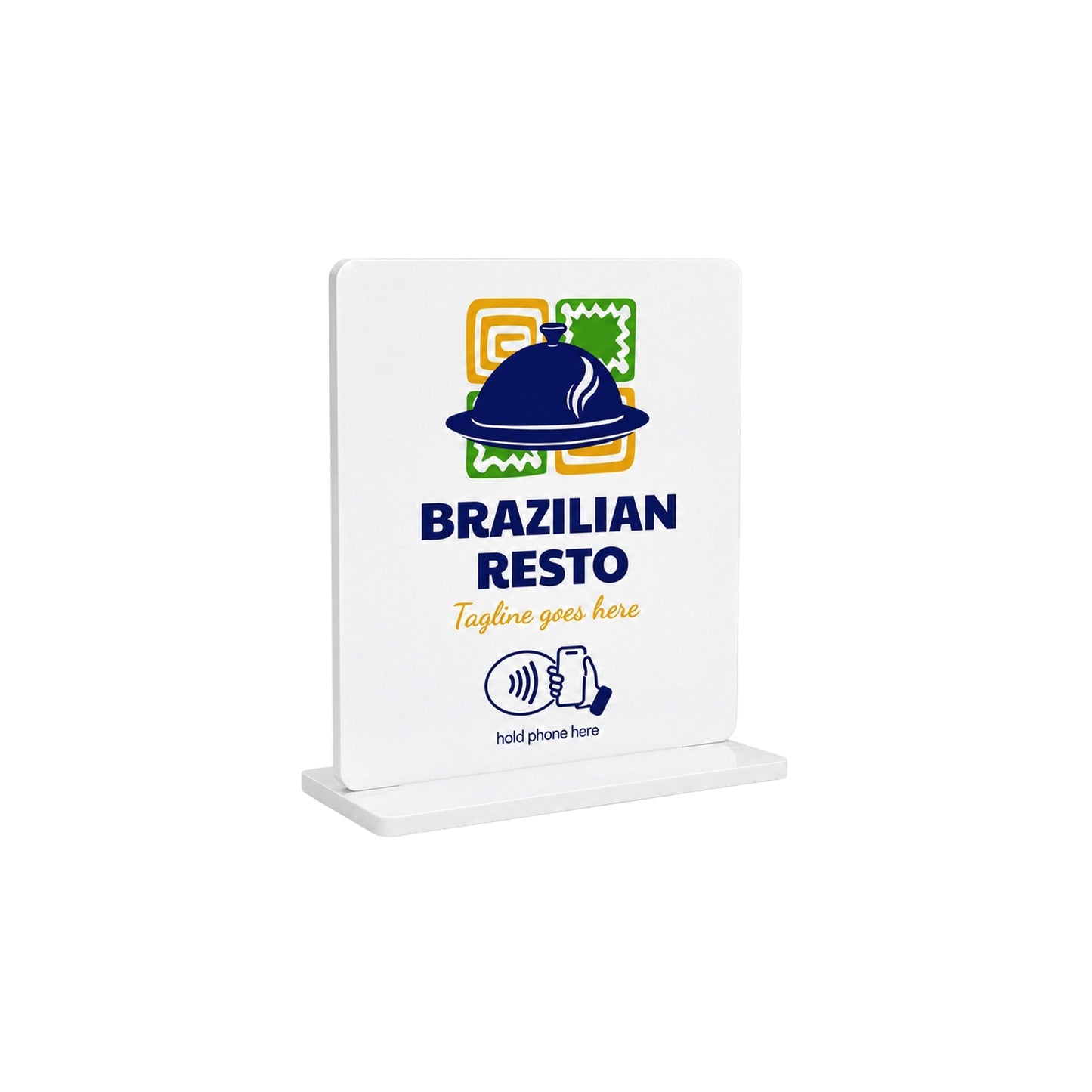 NFC Acrylic Menu Stand